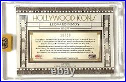 Leonard Nimoy Spock Celebrity Cuts Costume Relic Card Autograph 10/10 Star Trek