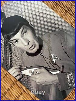 Leonard Nimoy Spock Star Trek autographed photo signed coa