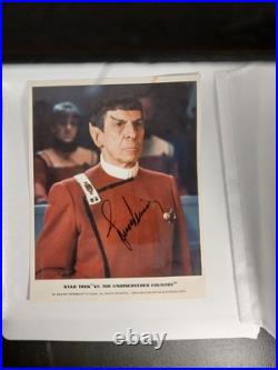Leonard Nimoy Star Trek Authentic Signed 8x10 Photo Autographed