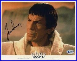 Leonard Nimoy Star Trek Autographed Signed 8x10 Photo Authentic Beckett BAS COA