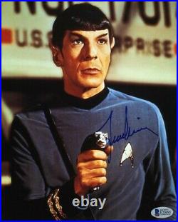 Leonard Nimoy Star Trek Autographed Signed 8x10 Photo Authentic Beckett BAS COA