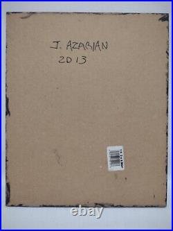 Leonard Nimoy Star Trek & Bacon Painting Signed J Azarian 2013 Vermont Artist