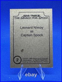 Leonard Nimoy Star Trek III Search For Spock Signed Auto Trading Card RARE Leonard Nimoy Star Trek III Search For Spock Signed Auto Trading Card RARE