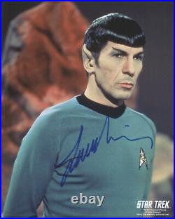 Leonard Nimoy Star Trek Tos Original Series Autograph Mr Spock Hand Signed Photo