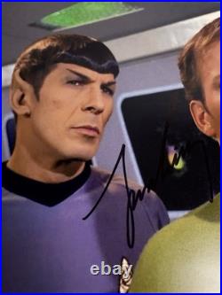 Leonard Nimoy & William Shatner Signed 8 x 10 Autographed STAR TREK Color Photo