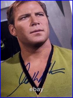 Leonard Nimoy & William Shatner Signed 8 x 10 Autographed STAR TREK Color Photo