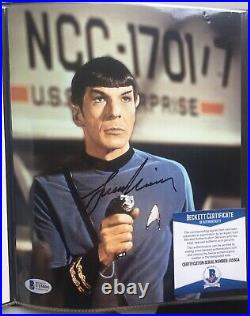 Leonard Nimoy signed autographed Star Trek Spock 8x10 photo Beckett BAS
