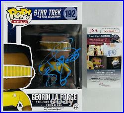 Levar Burton Signed Star Trek Geordi La Forge Funko Pop Vinyl Figure +jsa Coa