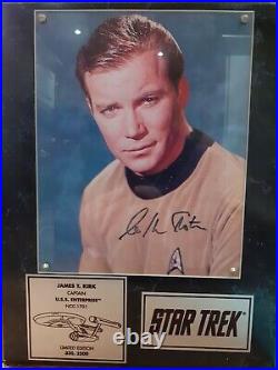 Limited edition signed Star trek signed plaque