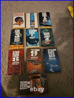 Lot of 10 Paperback STAR TREK Books 1960's 1970's Original Series L@@K