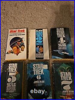 Lot of 10 Paperback STAR TREK Books 1960's 1970's Original Series L@@K