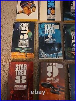 Lot of 10 Paperback STAR TREK Books 1960's 1970's Original Series L@@K