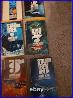 Lot of 10 Paperback STAR TREK Books 1960's 1970's Original Series L@@K