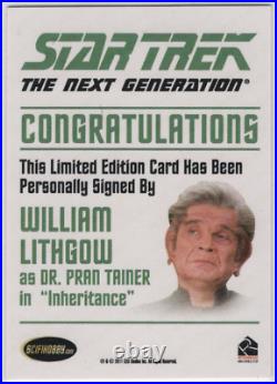 Lot of 10 Star Trek The Next Generation Classic Style Autograph Cards