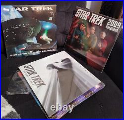 Lot of 11 Star Trek Wall Hanging Calendars next gen original various years