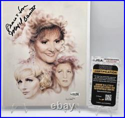Majel Barrett Signed Original Star Trek Crew Photo Autograph JSA COA Star Trek