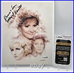 Majel Barrett Signed Original Star Trek Crew Photo Autograph JSA COA Star Trek