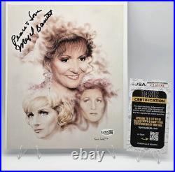 Majel Barrett Signed Original Star Trek Crew Photo Autograph JSA COA Star Trek