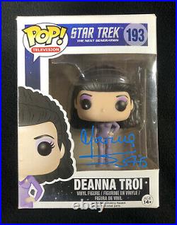 Marina Sirtis Signed Star Trek Next The Generation Deanna Troi Funko Pop Figure