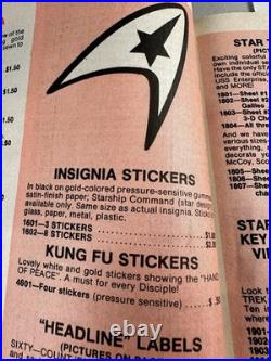 Massive Vintage Rare Original Star Trek Series Fan Club Convention Memorabilia