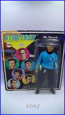 Mego Star Trek Mr Spock Vintage 1974 Figure With Original Card & Blister Box New