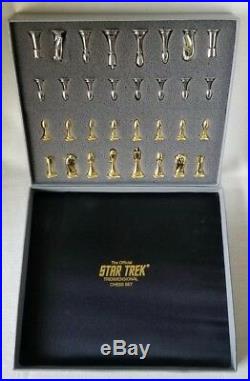 NEW Star Trek Tridimensional 3D Chess Set ORIGINAL 1994 Franklin Mint NIB