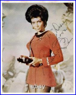 Nichelle Nichols Star Trek TOS Lt. Uhura -autographed 8x10 photo plus rare B&W