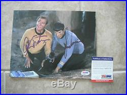 Nimoy Shatner Star Trek Spock Kirk Signed Autographed 8x10 Photo PSA Certified