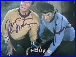 Nimoy Shatner Star Trek Spock Kirk Signed Autographed 8x10 Photo PSA Certified