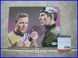 Nimoy Shatner Star Trek Spock Kirk Signed Autographed 8x10 Photo PSA Certified 2