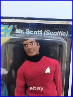 ORIGINAL 1974 Mego Star Trek 8 Scottie Action Figure Mint on Mint Card MOC RARE