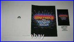 ORIGINAL 1982 STAR TREK II WRATH OF KHAN Brochure + Preview Pass