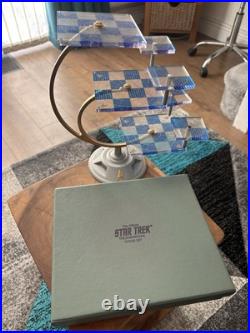 Official Franklin Mint 1994 STAR TREK Tridimensional 3D Chess Set BOXED UNUSED