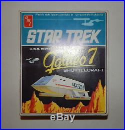 Original 1974 Vintage Star Trek Galileo 7 Shuttlecraft Amt Model Kit R19177