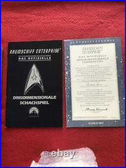 Original 1994 Star Trek Franklin Mint TriDimensional Schachspiel deutsch