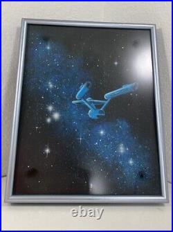 Original Art STAR TREK SIGNED M. C GOODWIN Acrylic 8x10 FRAMED