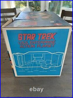 Original Box X94 Vintage 1970's Mego Star Trek Uss Enterprise Action Play Set