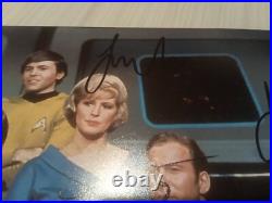 Original Hand Signed Picture Star Trek By Limoy, Shatner, Nichols And Takei
