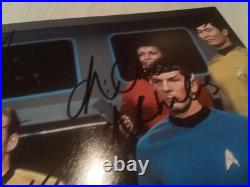 Original Hand Signed Picture Star Trek By Limoy, Shatner, Nichols And Takei