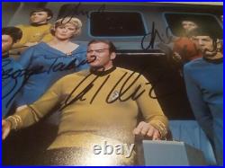 Original Hand Signed Picture Star Trek By Limoy, Shatner, Nichols And Takei