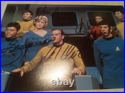 Original Hand Signed Picture Star Trek By Limoy, Shatner, Nichols And Takei