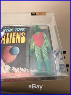 Original Mego Star Trek Aliens Neptunian Action Figure 1975 UNPUNCHED AFA 50