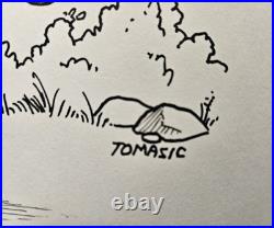 Original STAR TREK COMIC STRIP Art Panel By Richard TOMASIC Spock Hiking 11x8.5