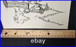 Original STAR TREK COMIC STRIP Art Panel By Richard TOMASIC Spock Hiking 11x8.5