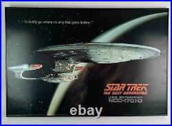Original Star Trek 1991 Next Generation Light Up 24x36 Framed Poster Picture