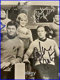 Original Star Trek 8 Cast Members Signed 8x10 Photo Auto Autograph JSA ALOA Rare