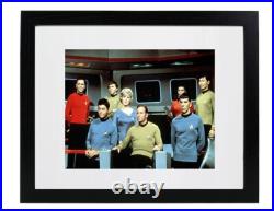 Original Star Trek Cast Classic Sci Fi TV Show Matted & Framed 11x14 Photo