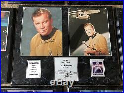Original Star Trek Enterprise Crew Signed Autograph Limited #ed Plaque Lot & COA