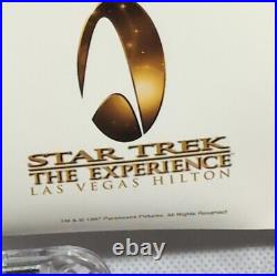 Original Star Trek Experience premier poster 1/4/1998 Hilton Las Vegas no holes