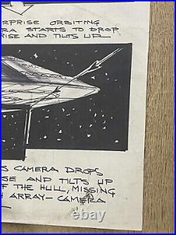 Original Star Trek First Contact Storyboards Page with Enterprise by Joseph Musso